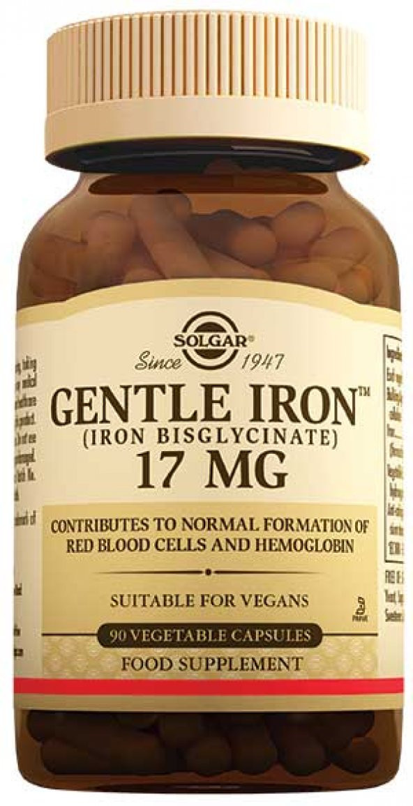 Solgar Gentle Iron 17 Mg 90 Kapsül