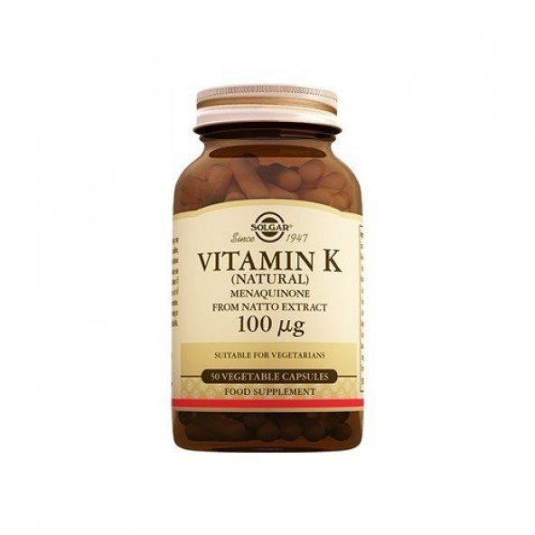 Solgar Vitamin K2 100mcg 50 Kapsül - 1
