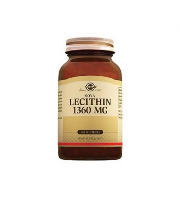 Solgar Lecithin 1360 mg 100 Softjel Kapsul