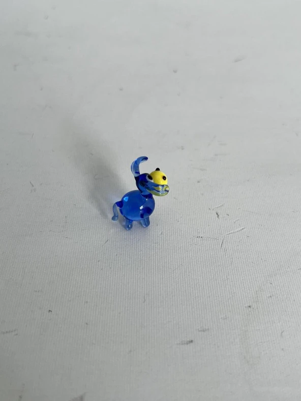 El Yapımı Mini Murano Cam Eşek Biblo A145-06 - Resim 2