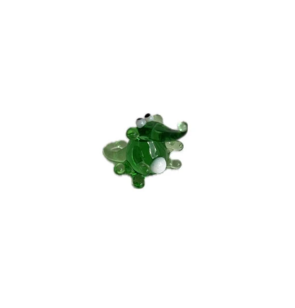 El Yapımı Mini Murano Cam Timsah Biblo A145-08