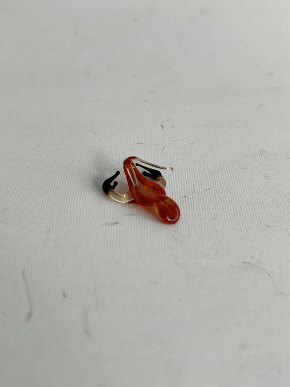 El Yapımı Mini Murano Cam Istakoz Biblo A145-09 - Resim 3