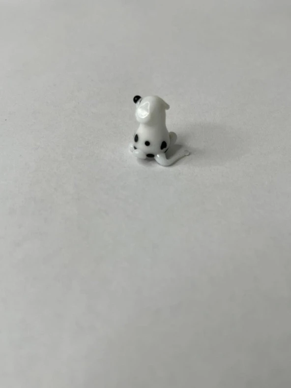 El Yapımı Mini Murano Cam Köpek Biblo A146-01 - 4