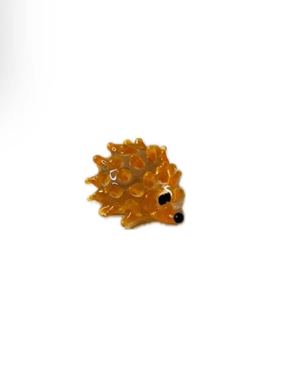 El Yapımı Mini Murano Cam Kirpi Biblo A149-03 ürün görseli 1