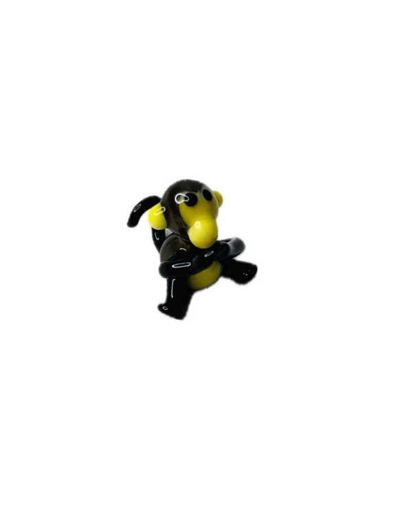 El Yapımı Mini Murano Cam Maymun Biblo A150-08