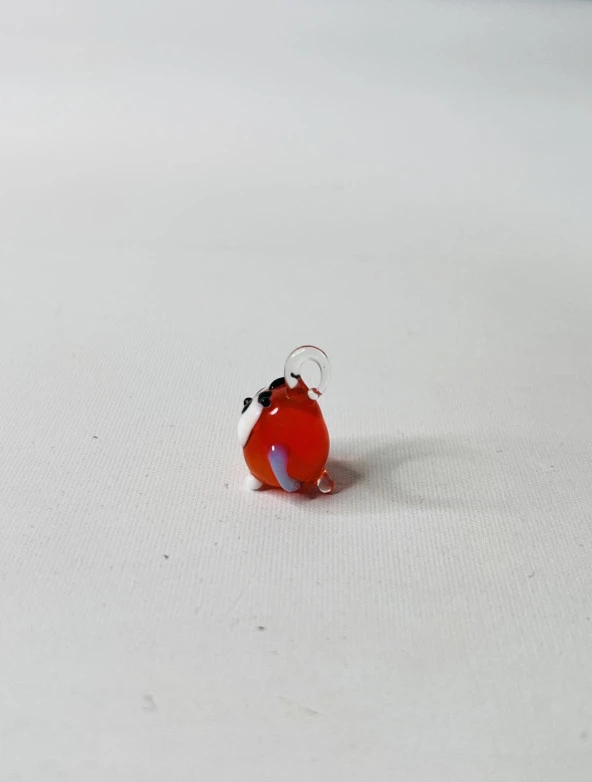 El Yapımı Mini Murano Cam Baykuş Biblo A147-02 - Resim 3