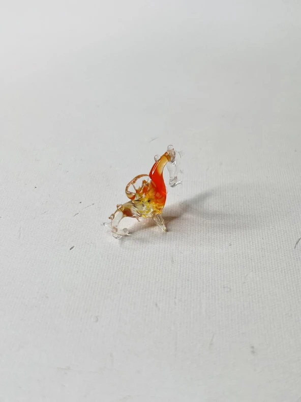 El Yapımı Mini Murano Cam Deniz Atı Biblo A149-07 - 3