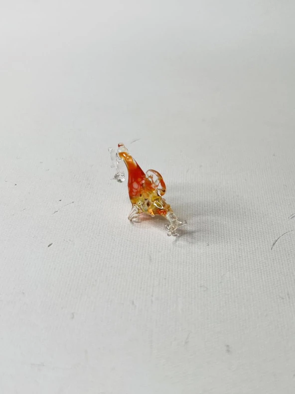 El Yapımı Mini Murano Cam Deniz Atı Biblo A149-07 - 4