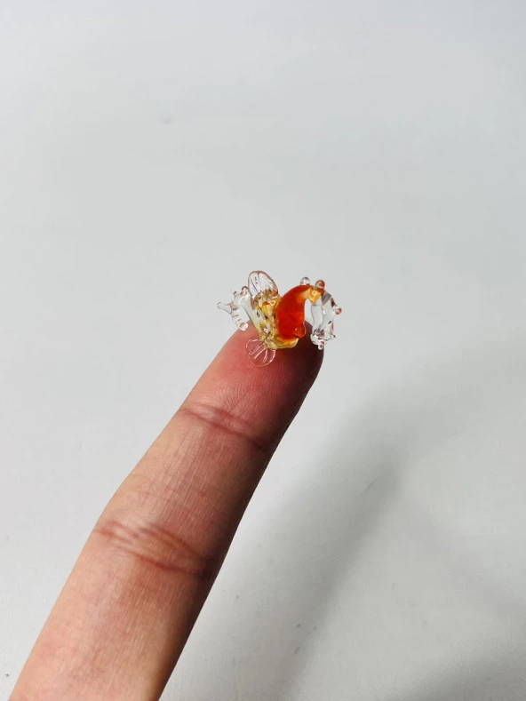 El Yapımı Mini Murano Cam Deniz Atı Biblo A149-07 - 5