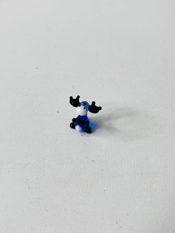 El Yapımı Mini Murano Cam Geyik Biblo A148-08 - Resim 2