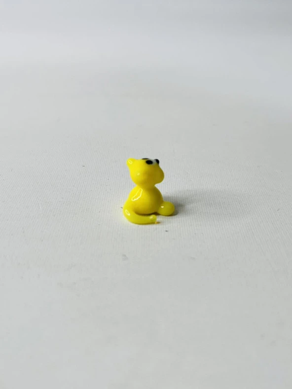 El Yapımı Mini Murano Cam Kedi Biblo A147-01 - Resim 4