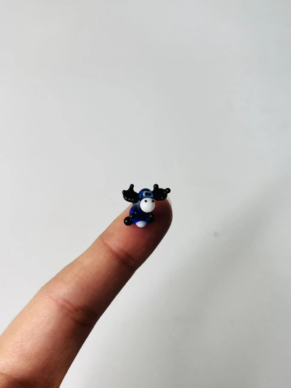 El Yapımı Mini Murano Cam Geyik Biblo A148-08 - Resim 5