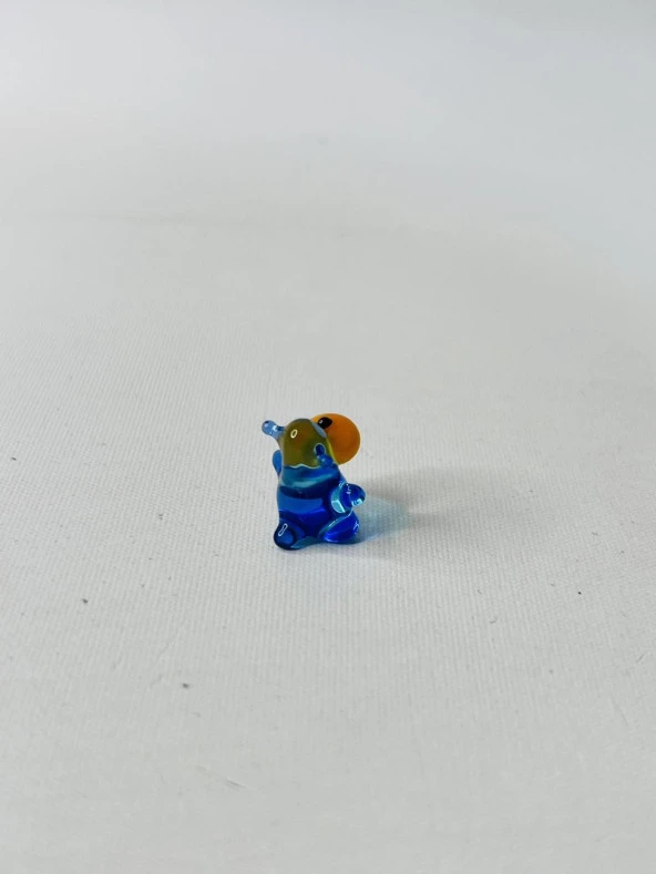 El Yapımı Mini Murano Cam Maymun Biblo A147-07 - 3