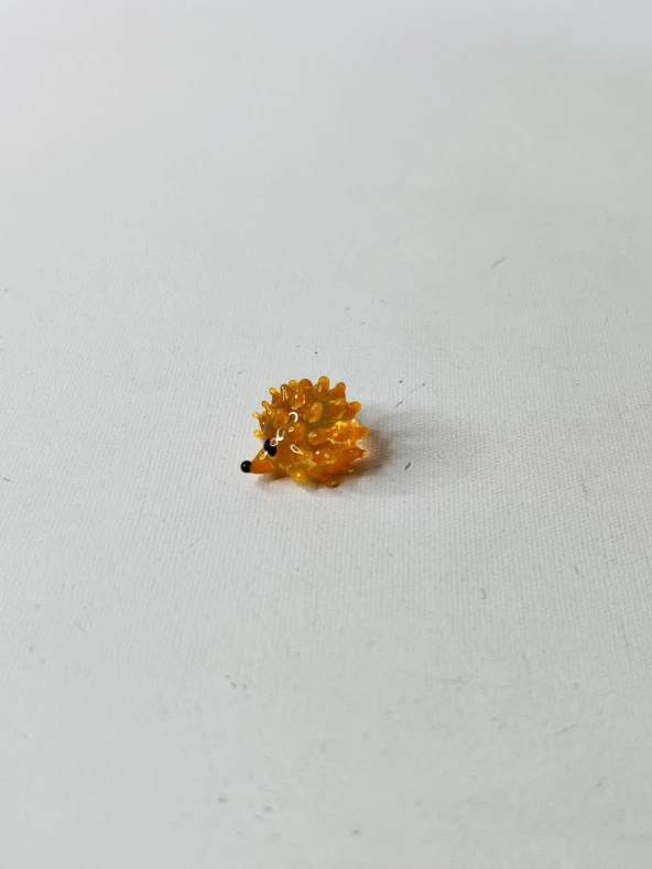 El Yapımı Mini Murano Cam Kirpi Biblo A149-03 - Resim 2