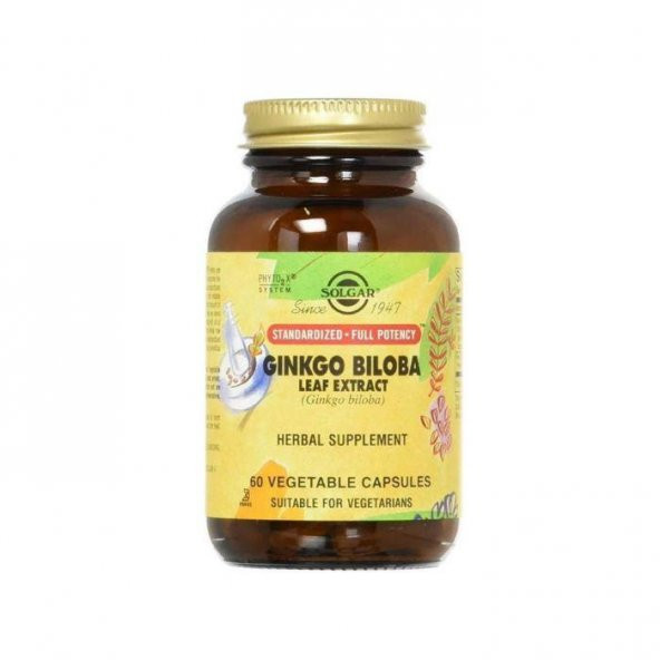 Solgar Ginkgo Biloba Leaf Extract 60 Kapsül