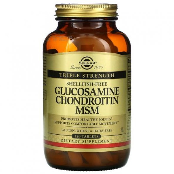 Solgar Glucosamin Chondroitin MSM 120 Tablet