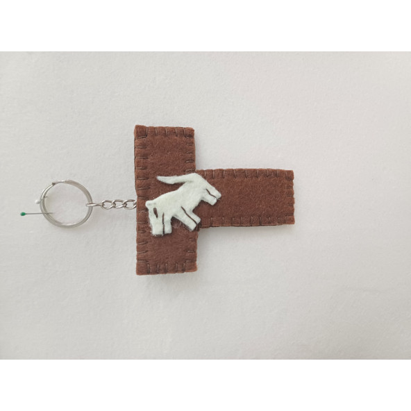 Monasima Göbeklitepe Keçe Anahtarlık/araba Aksesuarı/çanta Aksesuarı - 3