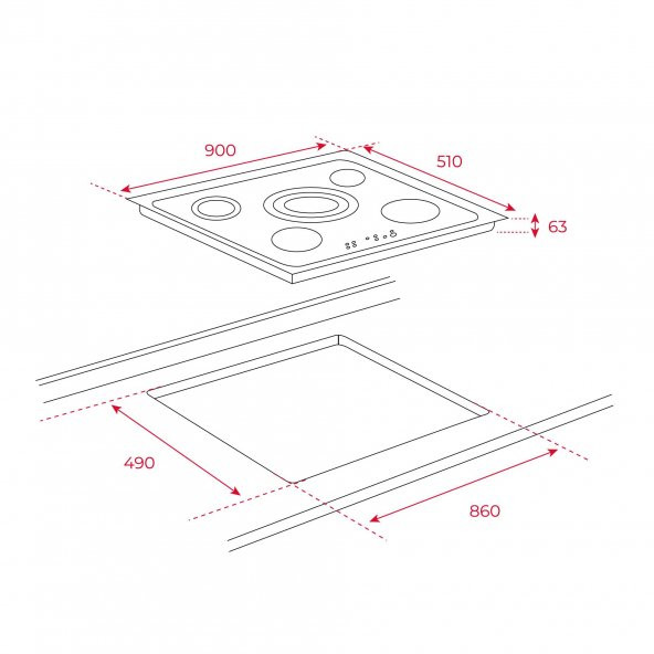 TEKA TR 951 CAM SERAMİK ELEKTİRİKLİ OCAK - 2
