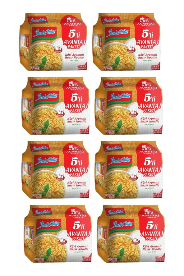 İndomie Hazır Noodle Körili 75gr X 5 Li Avantaj Paket X 8 Adet - 2