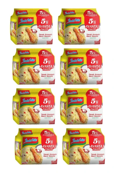 Indomie Hazır Noodle Tavuklu 75gr X 5 Li Avantaj Paket X 8 Adet - Resim 2