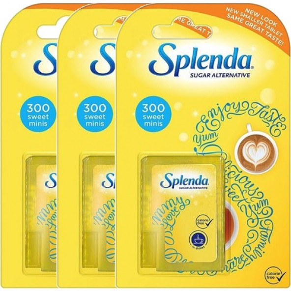 Splenda Tatlandırıcı Tablet 100LÜ x 3 lü