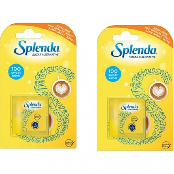 Splenda Doğal Tatlandırıcı 100 x 2lü