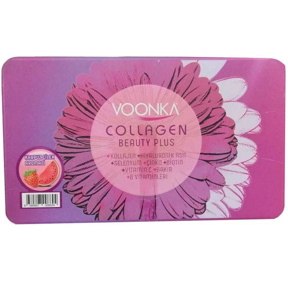 Voonka Collagen Beauty Plus Karpuz & Çilek Aromalı 30 Saşe
