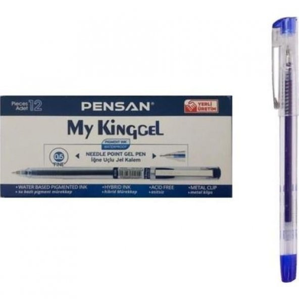 PENSAN MY-KING JEL KALEM 05mm MAVI 12 LI(6405)