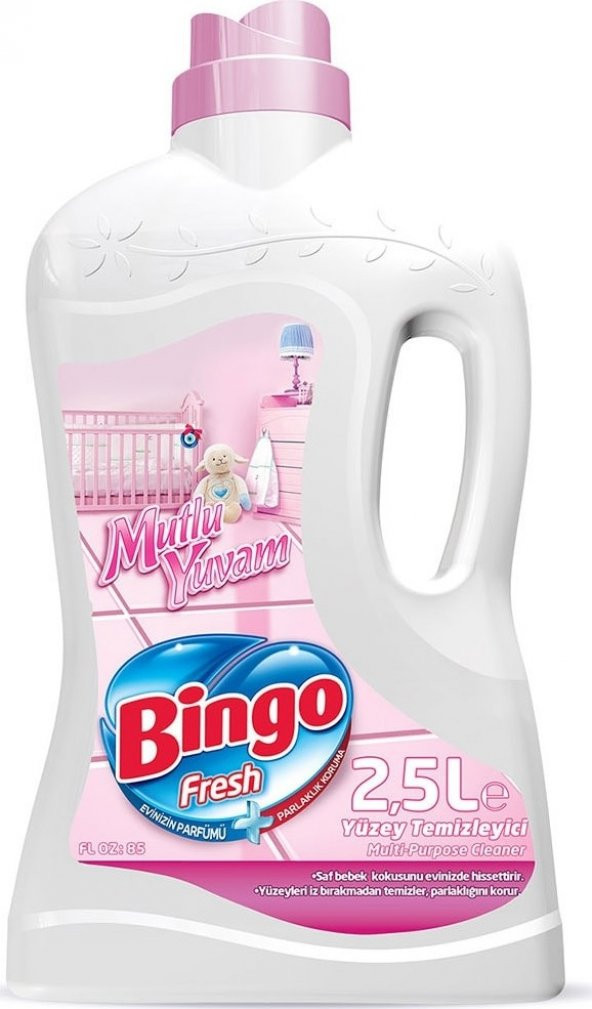 Bingo Fresh Mutlu Yuvam Yüzey Temizleyici 2,5 lt