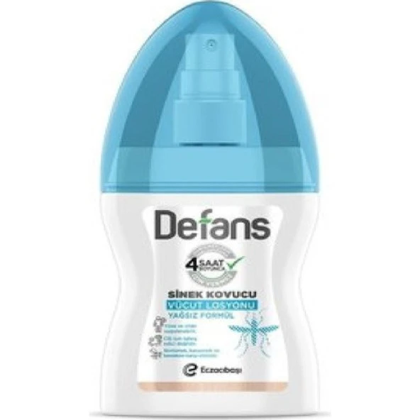 Defans Su Bazlı Sinek Kovucu Vücut Losyonu Yağsız 100 ml x 2li - 2