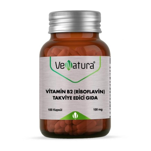 VeNatura Vitamin B2 (Riboflavin) 100 Kapsül