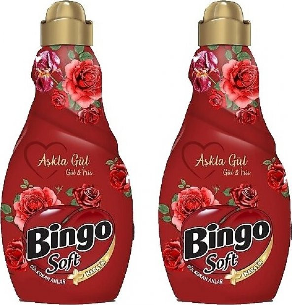 Bingo Konsantre Yumuşatıcısı Aşkla Gül 1440 ml x 2 Adet