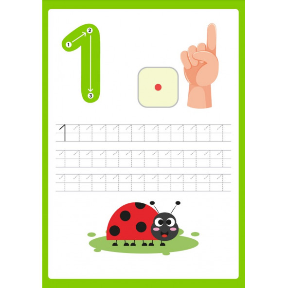 Okul Öncesi Sayılar Matematiğe Giriş YAZ-SİL Kitabı - 2