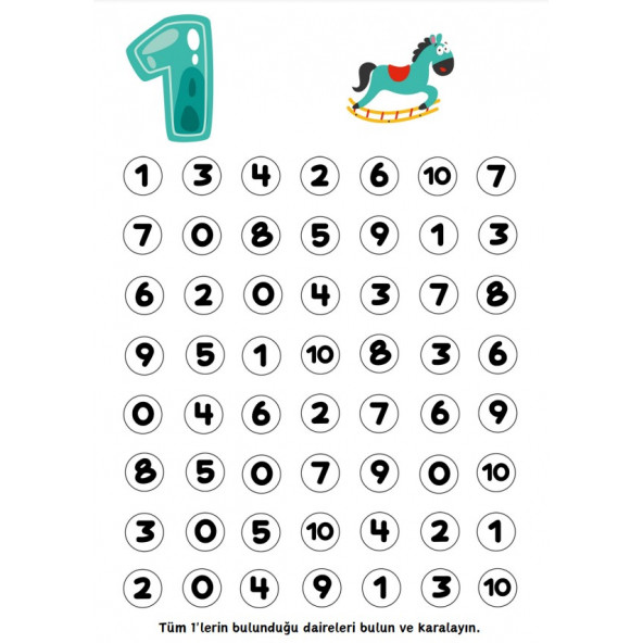 Okul Öncesi Sayılar Matematiğe Giriş YAZ-SİL Kitabı - 3