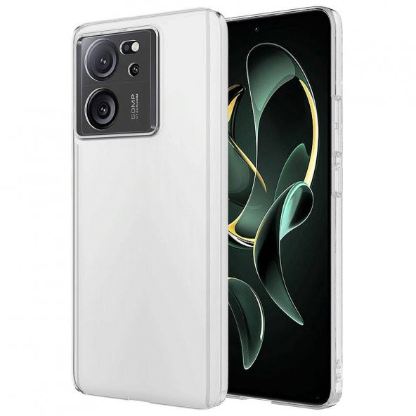 KNY Xiaomi Mi 13T Kılıf Kamera Korumalı Sert Sararmayan Şeffaf Droga Kapak Şeffaf - 3