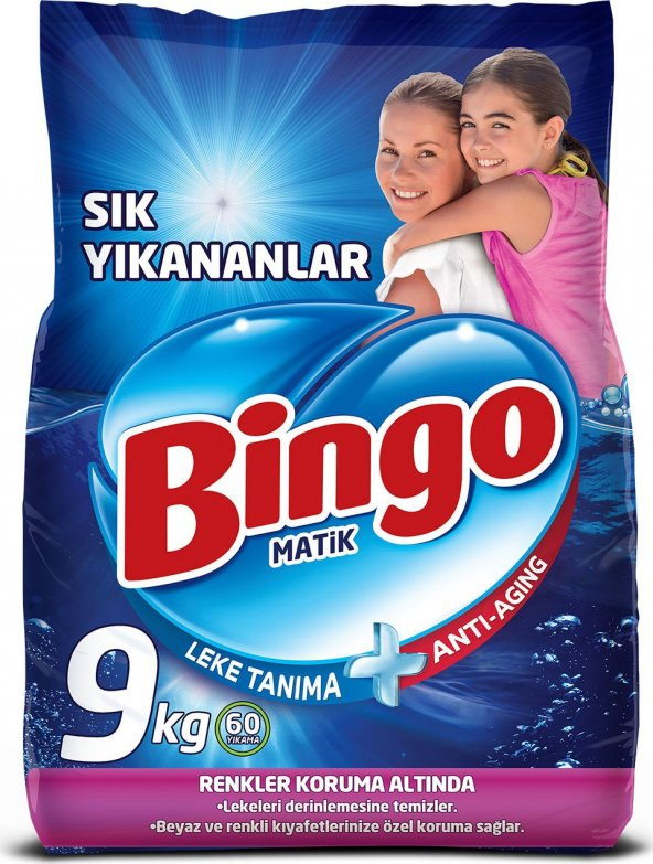 Bingo Toz Çamaşır Deterjanı Sık Yıkananlar 9 Kg