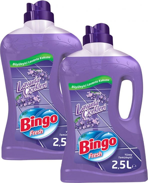 Bingo Yüzey Temizleyici 2,5 Lt Lavanta Çiçekleri ( 2 li )