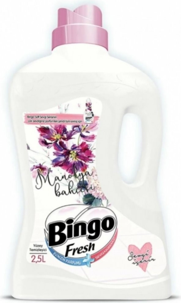 Bingo Yüzey Temizleyici Manolya 6 x 2,5 lt