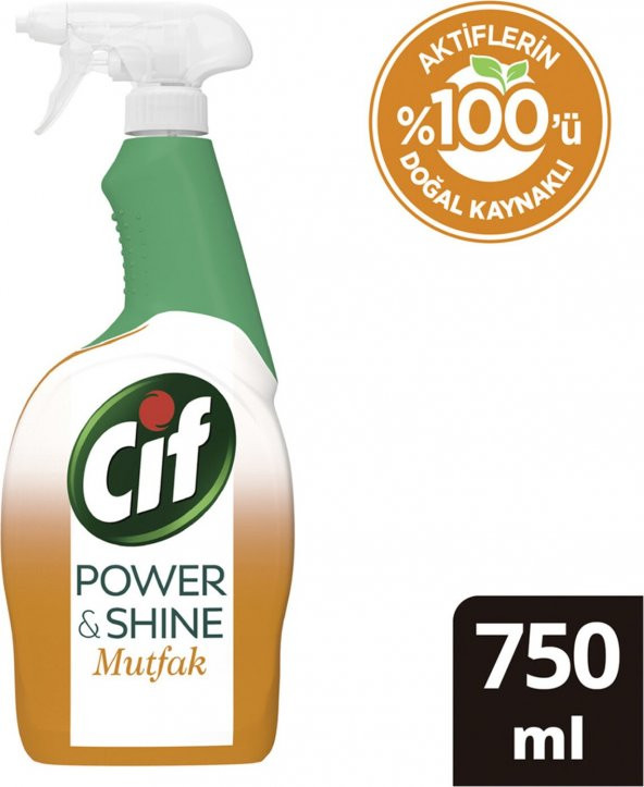 Cif Power & Shine Mutfak Sprey Temizleyici 750 ml