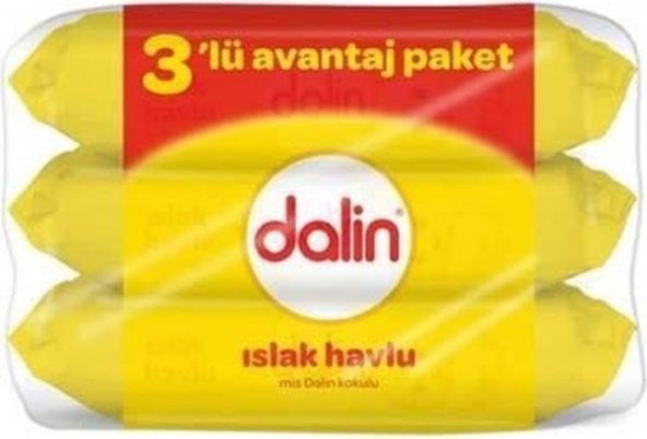 Dalin Islak Havlu Mendil Klasik 56 Yaprak 3lü