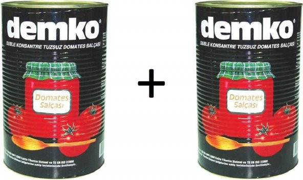 Demko Domates Salçası 2 Adet x 4300 gr