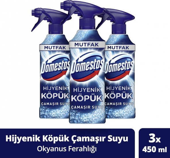 Domestos Hijyenik Köpük Okyanus Ferahlığı 450 ml 3lü