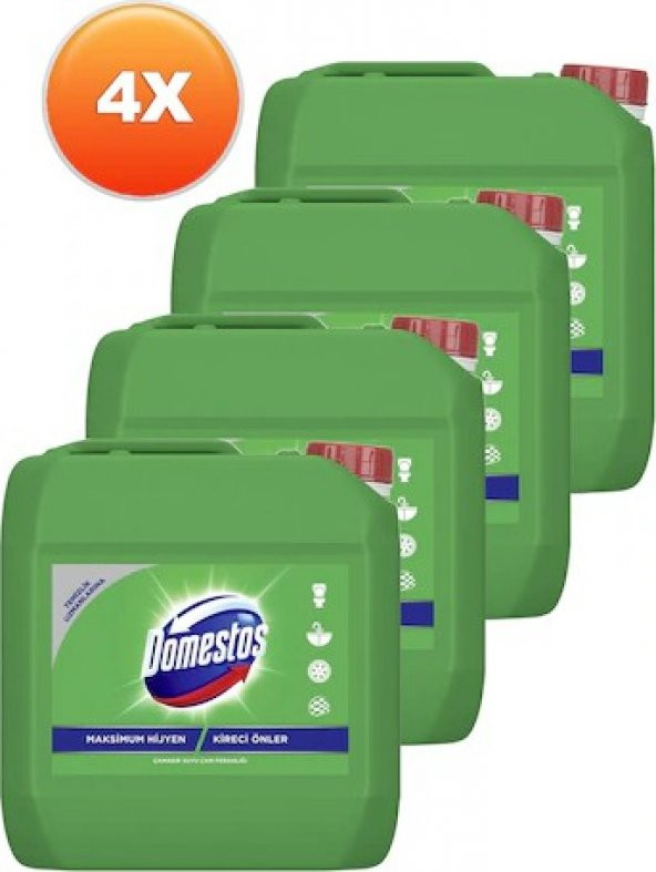 Domestos Koyu Kıvamlı Çamaşır Suyu 3240 ml x 4 Adet