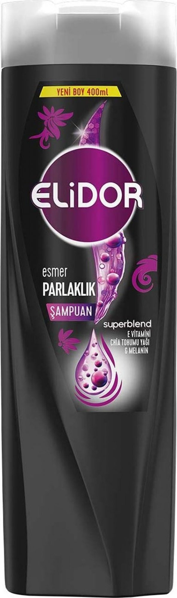 Elidor Superblend Saç Bakım Şampuanı Esmer Parlaklık E Vitamini Chia Tohumu Yağı Melanin 400 ml