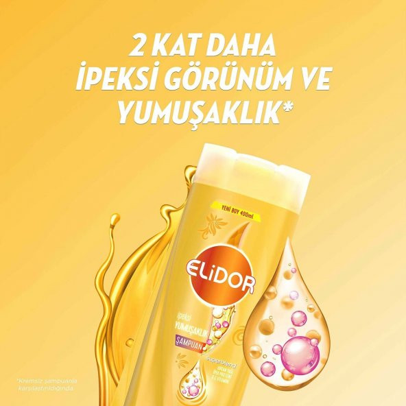 Elidor Superblend Saç Bakım Şampuanı İpeksi Yumuşaklık Argan Yağı İpek Proteini C Vitamini 400 ml - 3