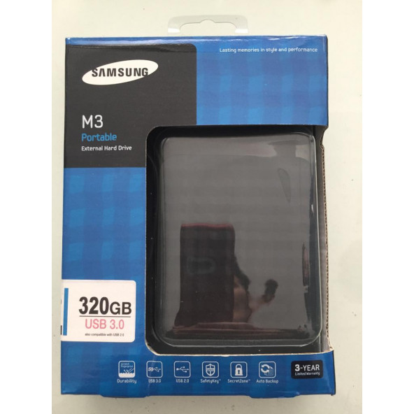 Samsung M3 Portable 320GB STSHX-M320TCB 2.5" USB 3.0 Taşınabilir Disk