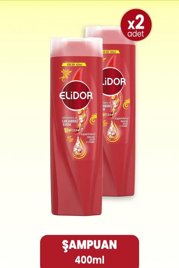 Elidor Superblend Şampuan Renk Koruyucu Ve Canlandırıcı Bakım 400 Ml X 2 Adet
