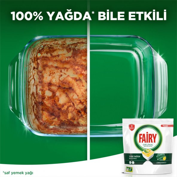 Fairy Hepsi Bir Arada 60 Yıkama Bulaşık Makinesi Deterjanı Tableti / Kapsülü  Limon Kokulu - 4