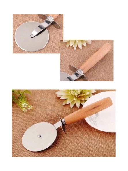 Mien MEN586 Bambu Saplı Pizza Kesici - 2