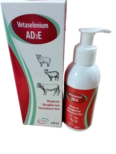 Büyükbaş Hayvanlar İçin AD3E Vitamini 100  ml " Besi hayvanlarının performansını Artırması İçin) - 3